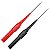 Par Ponta De Prova Agulha 0.7mm p/Cabos Banana (4mm) Preto e Vermelho - Imagem 1