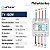 Medidor Energia Wifi Trifásico 100a Safiratec Ty100w Aplicativo Smart Relógio Luz - Imagem 3