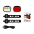 Kit Farol e Lanterna Traseira Bike 6 Leds Recarregável USB - Imagem 2