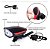 Farol Led Bike C/ Buzina Bicicleta Recarregável Usb - Vermelho - Imagem 3