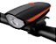 Farol Led Bike C/ Buzina Bicicleta Recarregável Usb - Vermelho - Imagem 2