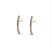 Brinco Ear Hook Côncavo Diamantes - Imagem 3