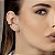 Brinco Ear Hook Côncavo Diamantes - Imagem 2