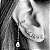 Brinco Ear Cuff Topázio Branco - Imagem 5