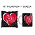 Kit Presente Dia Dos Namorados Casal Amor Almofada 35cm + Caneca 330ml - Imagem 1