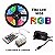 Fita Led Ultra Rgb 5050 Rolo 5m 16 Cores Colorida 300 Leds Aprova D'agua Sanca Residencial Silicone Dupla Face Ip65 Várias Cores - Imagem 1