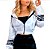 Jaqueta Blusa feminina Corta Vento Com Capuz Moda Outono Inverno - Imagem 2