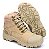 Bota Coturno Botina Caterpillar 100% Couro Promoção Cat Nude com Rosa Feminino - Imagem 3