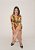 Vestido em viscose estampado manga 3/4 com cinto - Imagem 3
