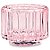 Porta Velas Curves rosa em vidro - Imagem 1