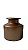 Vaso Garrafa M com Bordas Finas Shades Perola Bronze - Imagem 1
