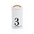Lata porta condimentos Metalla N3 Branco1750 ml - Imagem 1