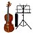 Kit Violino Eagle 3/4 VE 431 Estante Para Partitura e Case - Imagem 1