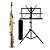 Kit Sax Soprano Eagle SP502BG Estante Para Partitura Com Case - Imagem 1