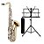 Kit Sax Tenor Eagle ST 503LN Estante Para Partitura e Case - Imagem 1