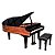 Piano Digital Acordes AC-3000 - Cauda grande (1,50 x 1,60m) - Preto brilho - Imagem 1