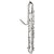 Clarone Contrabaixo de metal (paperclip) c/ extensão até dó grave - Metal - SCHCB-099 - Imagem 1