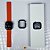 Apple Watch Series 11, GPS, Caixa Preta Brilhante De Alumínio, 46mm, Pulseira Magnética Cinza/Laranja, M/L (Seminovo) - Apple - Imagem 9