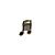 BROCHE MUSICAL COLCHEIA - Imagem 1