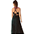 Vestido elegante Preto madrinha e convidadas tule brilhoso - Imagem 2