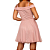 Vestido com Brilho Rose Curto Debutante ombro a ombro Formanda - Imagem 2