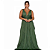 Vestido verde Oliva com brilho para formatura madrinhas - Imagem 2
