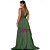 Vestido verde Oliva com brilho para formatura madrinhas - Imagem 4