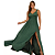 "Vestido Lilás Longo em Tule Sem Brilho para Casamentos - Imagem 2
