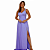 Vestido Verde Oliva Longo em Tule Sem Brilho com Fenda - Imagem 6