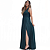 Vestido de Festa Longo em lurex com fenda, fluído e rodado - Imagem 3