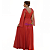 Vestido Madrinha Manga Capa em Lurex com Fenda - Imagem 3
