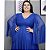 Vestido Plus Size Longo Manga Capa Fenda Lurex Madrinhas - Imagem 5