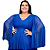 Vestido Plus Size Longo Manga Capa Fenda Lurex Madrinhas - Imagem 1