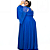 Vestido Plus Size Longo Manga Capa Fenda Lurex Madrinhas - Imagem 5