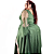 Vestido Plus Size Longo Manga Capa Fenda Lurex Madrinhas - Imagem 14