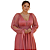 Vestido de Madrinha Rosa Canela Manga Longa em Lurex - Imagem 2