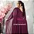 Vestido Plus Size Festa Longo com Manga Capa em Tule Ilusion - Imagem 9