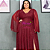 Vestidos Plus Size para Festa Longo Manga Capa em Lurex - Imagem 7