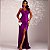 Vestido Slip Dress Rose Longo com Alça de Strass - Imagem 8