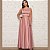 Vestido Marsala Longo Madrinha Acetinado com Alcinha - Imagem 4