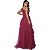 Vestido fúcsia madrinha vestido madrinha rosa fucsia sem brilho - Imagem 2