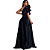 vestido de festa preto com bolso vestido preto longo - Imagem 2