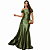 Vestido Preto Longo Slip Dress Vestido Sereia Ombro a Ombro - Imagem 2