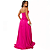 Vestido Rosa Profundo Longo Madrinha e Vestido Rosa Convidada - Imagem 2