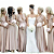 Vestido de Festa Multiformas Nude Madrinhas de Casamento - Imagem 1