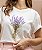T-shirt Lavanda 100% algodão - Imagem 1