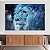 Quadro Decorativo Canvas Animal Selvagem Arte Cósmica Leão Azul Horizontal - Imagem 3
