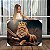 Quadro Decorativo Canvas Animais Selvagens Leão Coroa Dourada Horizontal - Imagem 1