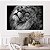Quadro Decorativo Canvas Animal Selvagem Leão Preto E Branco Horizontal - Imagem 5