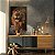 Quadro Decorativo Canvas Animais Selvagens Leão Feroz Colorido Vertical - Imagem 3